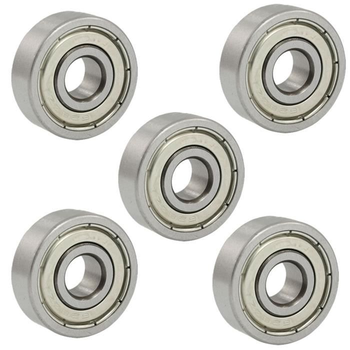 Roulement à Billes 6000Z - Double Rangée étanche - Dimensions 10x26x8 Mm - Pour Moteurs, Roues, Machines