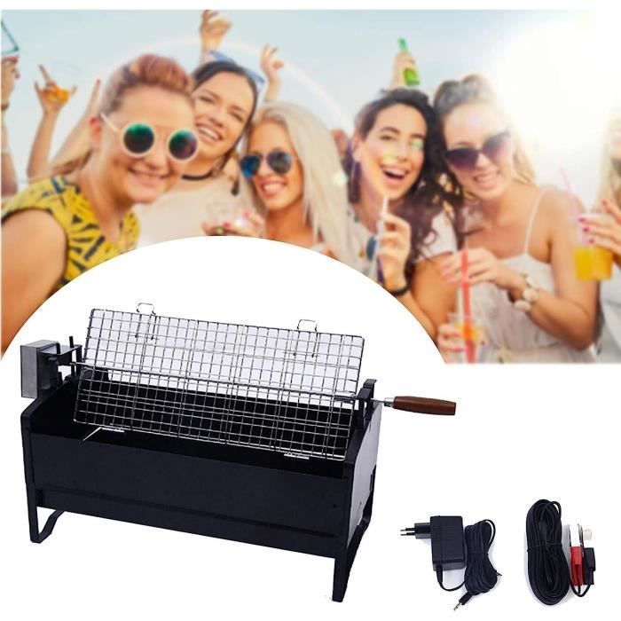 Kit De Rôtisserie Électrique Pour Barbecue À Charbon De Bois, Barbecue
