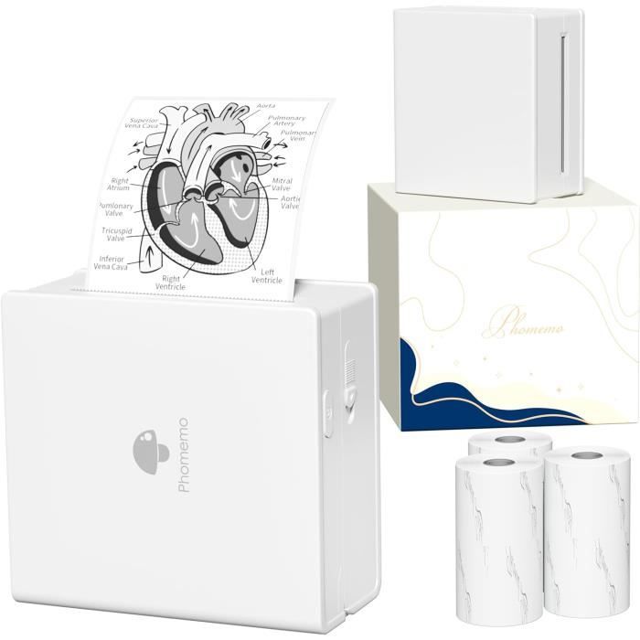 Phomemo M02 Mini Imprimante,Imprimante Thermique Portable Imprimante ...