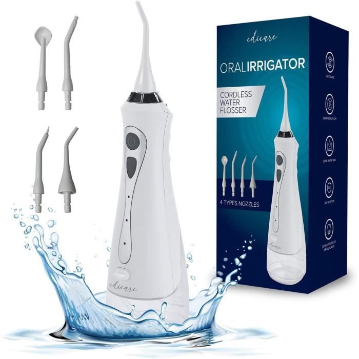 Hydropulseur Dentaire Portable 230 Ml - Irrigateur Oral IPX7 Détartreur - Neuf