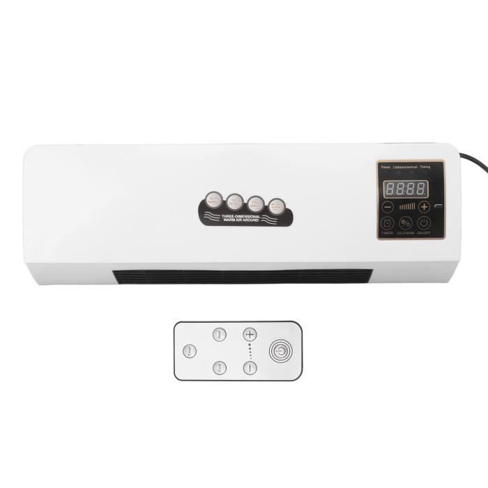 Appareil Chauffage Refroidissement Climatiseur Murale 2000W - Chauffage Et Refroidissement - Télécommande - 16 à 40°C - Idéal Chambre Et Bureau Appareil Climatisation Compact