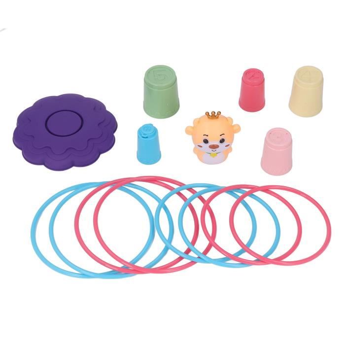 Jeu De Lancer D'anneaux En Corde De Jute - Lot De 10 Anneaux Colorés - Pour Enfants, Famille, Jardin, Fêtes