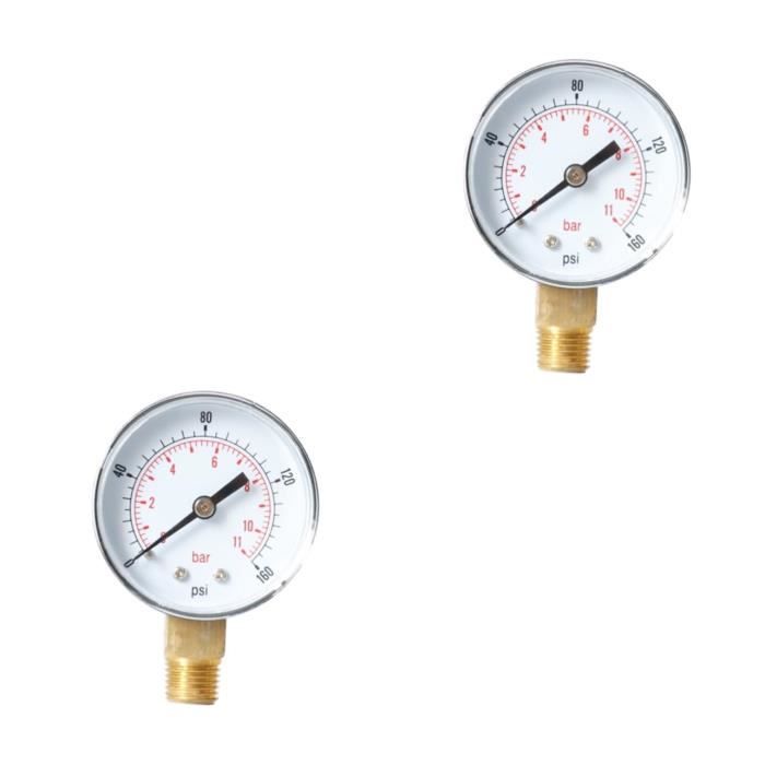 Manomètre Compresseur Air 0-180 PSI 42mm - Mesure Précise Pour Compresseurs