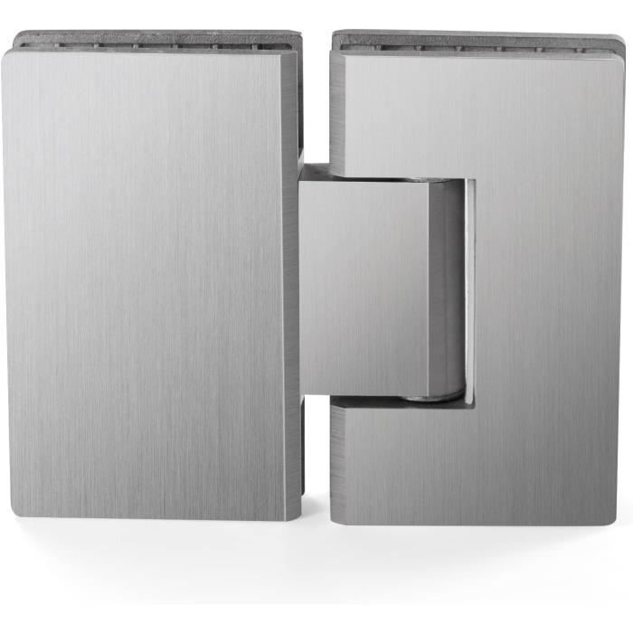 Charnière Pivot DTC Pro 105° – Fermeture Douce, Finition Nickel, Pour Meubles à Cadre