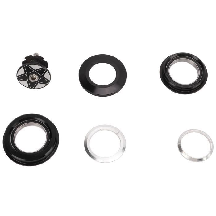 Casque De Direction Vélo 34mm Alliage Aluminium - Pour Fourche Droite 28,6mm (Noir)