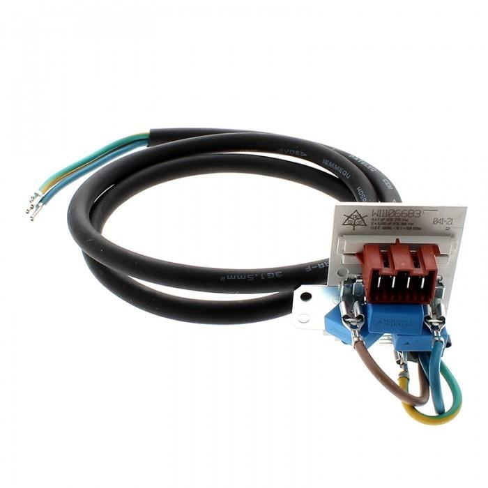 Cable alimentation 1000 MM sans fiche pour four Whirlpool ariston 481011106683