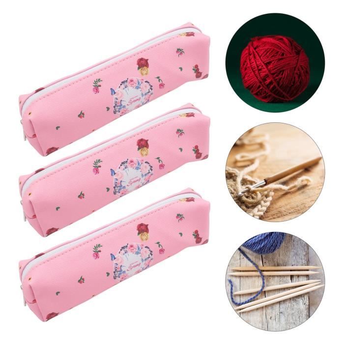 Sac De Rangement Au Crochet Grande Capacité - Tissu Oxford Avec Fermeture Éclair Double Et Bandes Élastiques