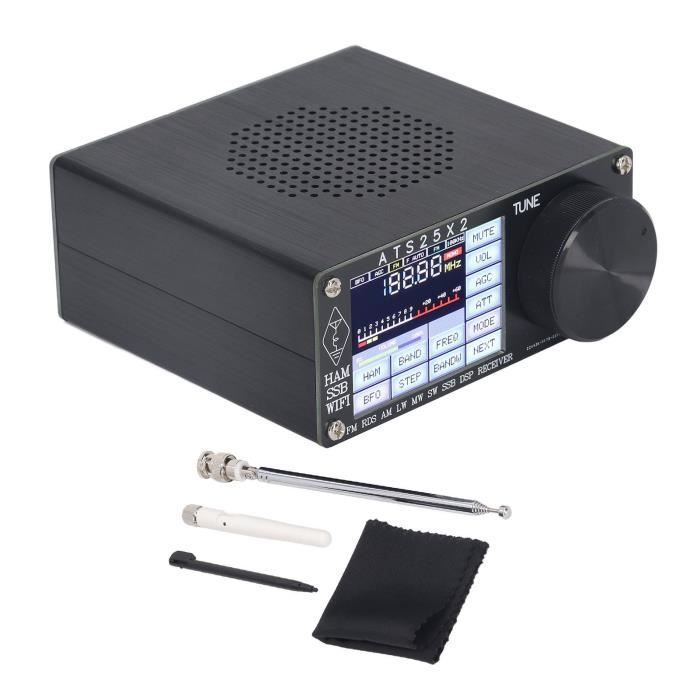 Scanner Radio Numérique ATS25X2 Pleine Bande - Écran Tactile 2.4" - DSP FM LW MW SW SSB