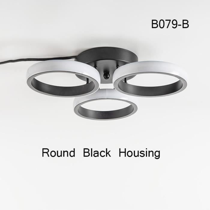 Plafonnier Rond Moderne à LED En Cristal Luxe Pour Salle, 3 Modèles