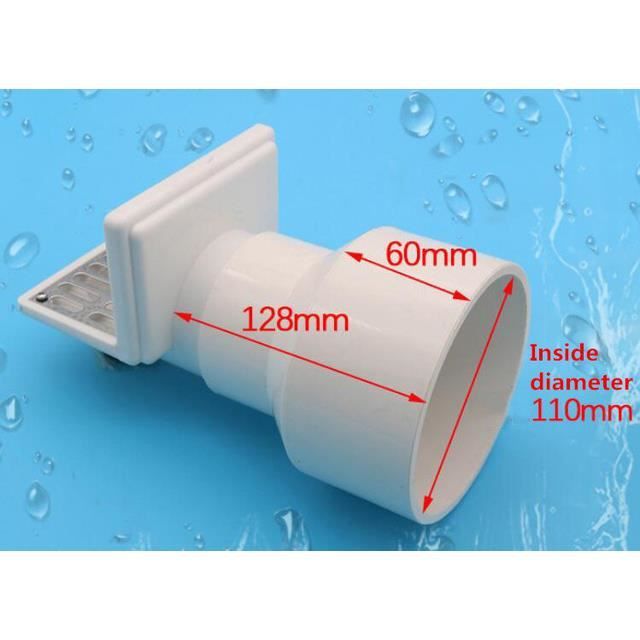 Siphon De Sol PVC Pour Balcon, Toit, Terrasse - Diamètre 160 Mm - Blanc - Drainage Efficace Et Anti-fuite
