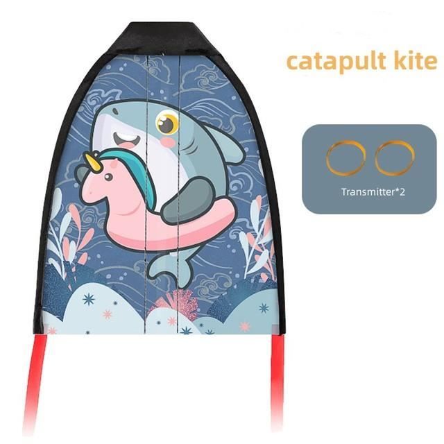 Cerf-volant Canne à Pêche Plage Canne à Pêche Dynamique Cerfs-volants Aile Jardin Amusant Activité Extérieure Familiale Enfants