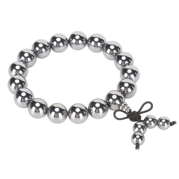 Bracelet Femme Yoga En Agate Et Perles - Motif Hibou Bouddha, Style Tibétain, Cadeau Zen !