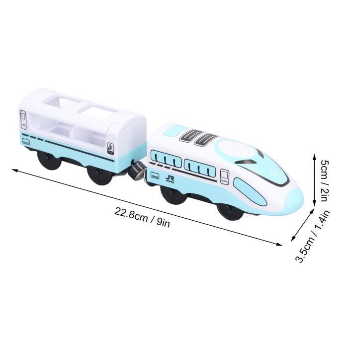 Herefun Locomotive Électrique à Piles, Train à Haute Vitesse Avec Connexion Magnétique, Jouet