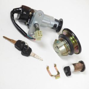 Kit Serrures Scooter Znen ZN50QT-12 Avec Bouchon Réservoir - Compatible Scooters Chinois 4 Temps GY6