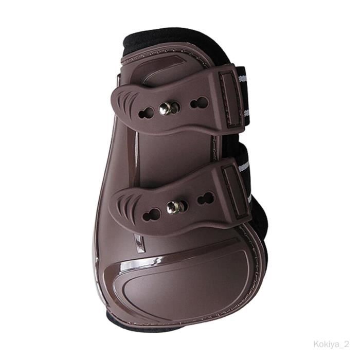 Paire De Bottes Avant Equifit Multiteq – Protection équitation Cheval – Taille Moyenne Tendon – Marron