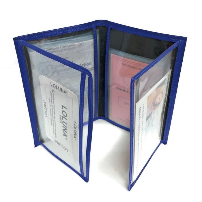 Étui Permis De Conduire MAMJACK | Cuir | 5 Compartiments | Carte Grise Et Assurance