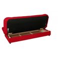 BANQUETTE CLIC CLAC CONVERTIBLE ROUGE MADDY-2