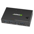 AIMOS AM-KVM201CC 2 ports HDMI KVM Switch Support 4K * 2K @ 30Hz HDMI KVM Switcher Keyboard Mouse USB-2