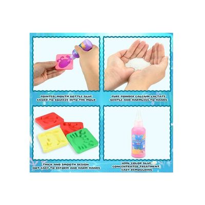 Kit Magic Water Elf - 24 Gels Colorés Et 16 Moules Pour Créations 3D