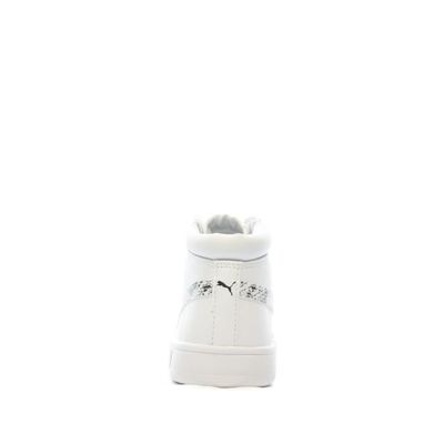 Baskets Blanches Femme Puma Court Legend Reptile Blanc Cdiscount
