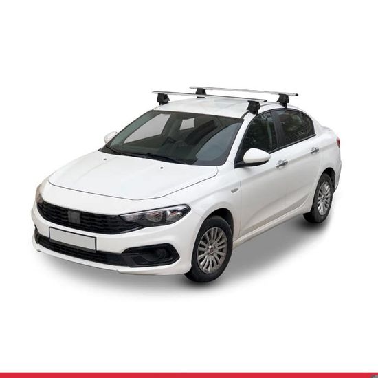 Barres De Toit Easy Line Advanced 120 Cm Pour Fiat Tipo Break 2016+ - Charge Max 90 Kg, Verrouillables, Compatibles Barres Longitudinales Fermées - 14