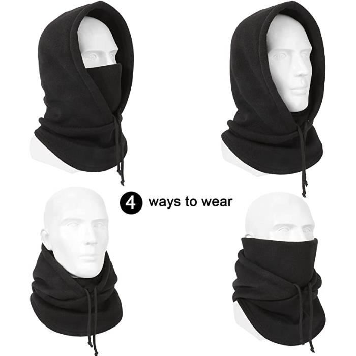 Cagoule D'hiver Multifonction - Cache-cou, Bonnet, Masque, Compatible Casque, Coupe-vent - 14