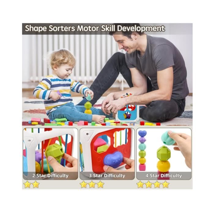 Jouets bébé 1-3 ans bébé projecteur rotatif de lumière océanique jouets  musicaux Montessori jouets sensoriels éducatifs précoces pour les  tout-petits cadeaux