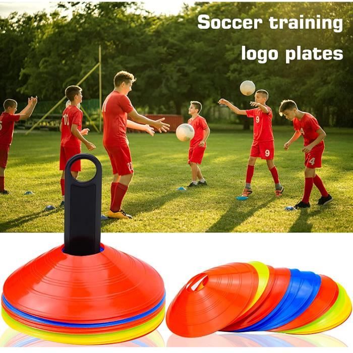 10 Cônes De Signalisation Fousenuk 18cm - Plastique Souple - Pour Sport, Entraînement Football Ou Jeux