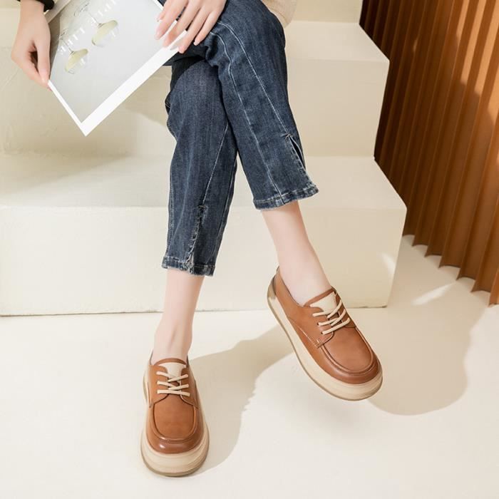 Mocassin femme 2025 lacet