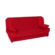 BANQUETTE CLIC CLAC CONVERTIBLE ROUGE MADDY-3
