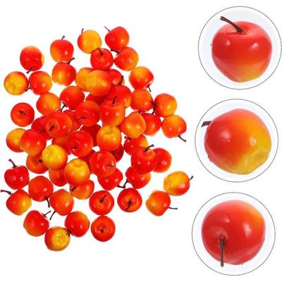 20 Pcs Fausses Pommes Rouges Et Vertes - Fruits Artificiels Réalistes Pour Décoration