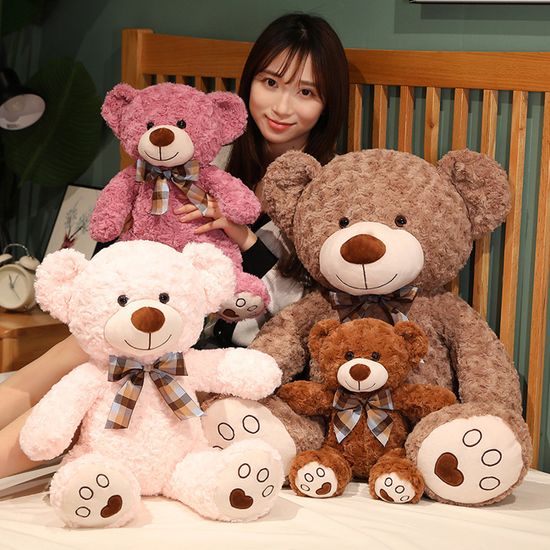 Ours En Peluche 30 Cm Avec 5 Vêtements Amovibles – Peluche Douce Cadeau Anniversaire – Fille, Maman