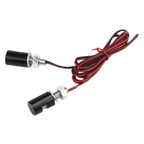 Sonline 2 x lumiere LED blanche de Boulon pour Plaque dimmatriculation de moto et voiture Sonline 2 x lumiere LED blanche de Boulon pour Plaque dimmatriculation de moto et voiture