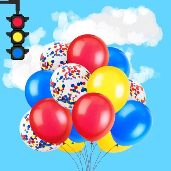Decoration Anniversaire Pour Garcons Enfants Joyeux Anniversaire Banniere Ballon Aluminium Vehicules Gateau Decoration Voitures Auto Cdiscount Maison