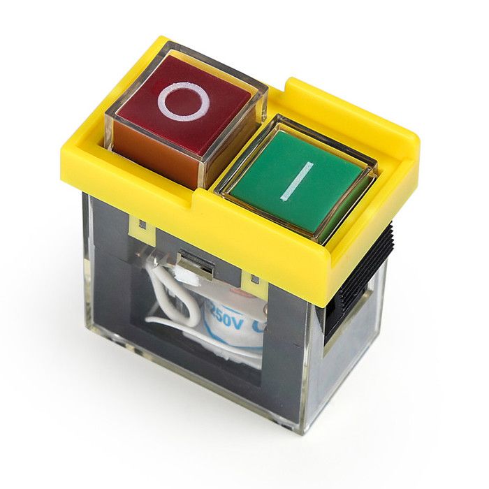 Interrupteur Bouton ON/OFF KJD6 - 250V 4A IP54 - Sécurité - Neuf Sous Emballage