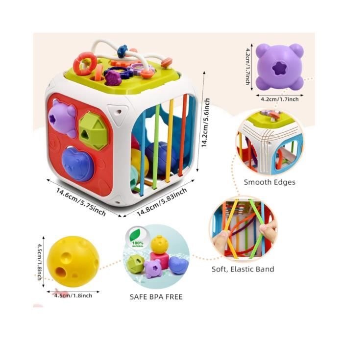 Jouet pour Enfant 1 an Jouets d'activité et Rampants avec Musique et  Lumières pour Bébé 6 12 18 Mois Garçon Fille - Cdiscount Jeux - Jouets