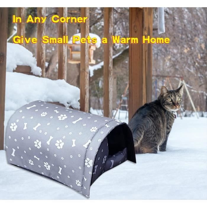 Maison Pour Chat Extérieur Isolée Et Imperméable - Abri Pliable Pour Jardin Et Garage - 6