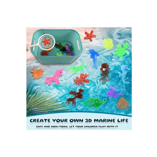 Elfe d'Eau Magique Kit de Jouets Kit de Gel d'Eau avec 16 Gels Magiques Étincela