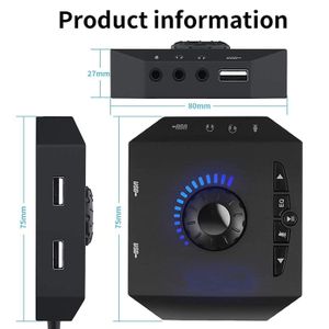 Adaptateur Câble Y Audio 3,5 Mm - Séparateur Casque/micro En 2 Prises Femelles - Pour PC, Ordinateur Portable, Smartphone - Longueur 20 Cm - 7