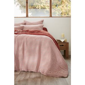 Green Grid Housse de couette King 3 pièces Farmhouse