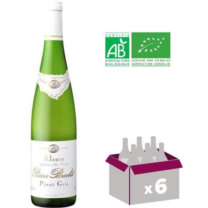 Pierre Brecht Pinot Gris Réserve - Vin blanc d'Alsace x6