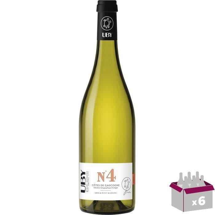 UBY N°4 Gros et Petit Manseng - Vin blanc des Côtes de Gascogne x6