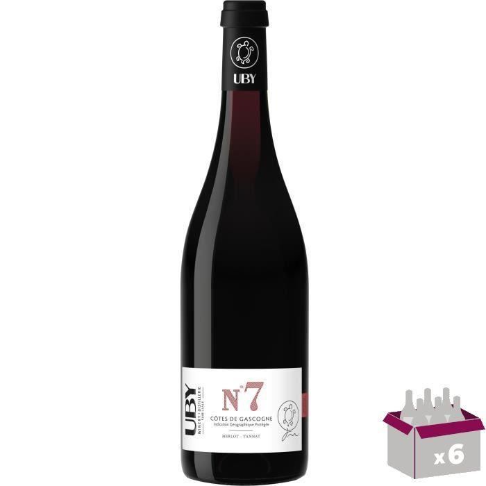UBY N°7 Côtes de Gascogne - Vin rouge du Sud Ouest x6