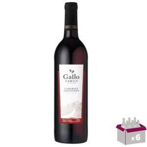 VIN ROUGE Gallo Cabernet Sauvignon - Vin rouge de Californie x6
