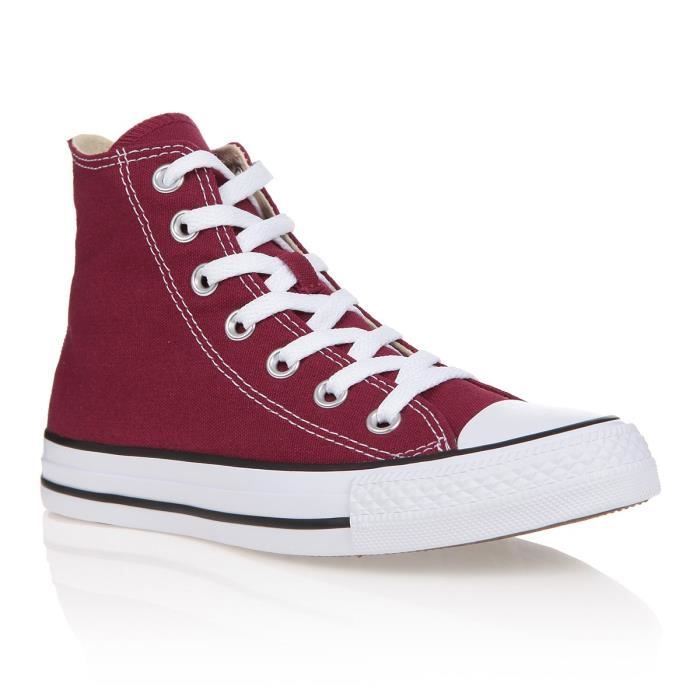 converse montante bordeaux