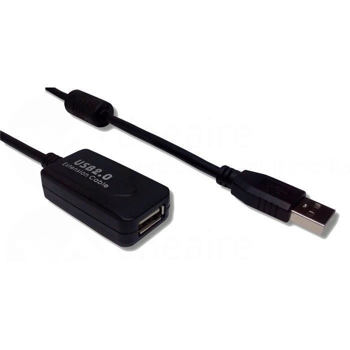Câble USB 2.0 Extension Mâle/femelle 10 Mètres - Pour PC, Disque Dur - Neuf