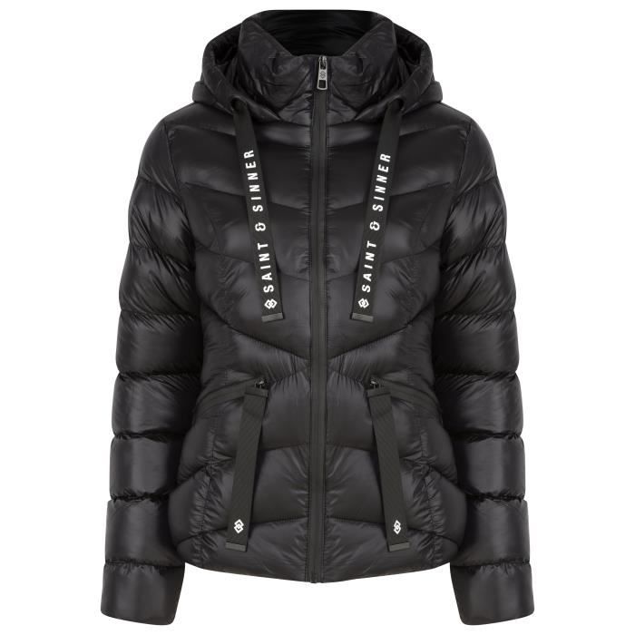 doudoune courte a capuche