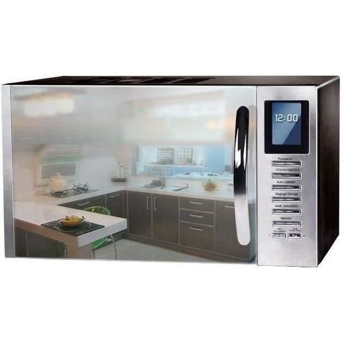 Continental Edison Mo25sg13s Micro Ondes Combine Noir Porte