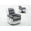 Fauteuil Relax Buckingham Blanc Gris Clair Achat