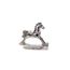 cheval a bascule gris